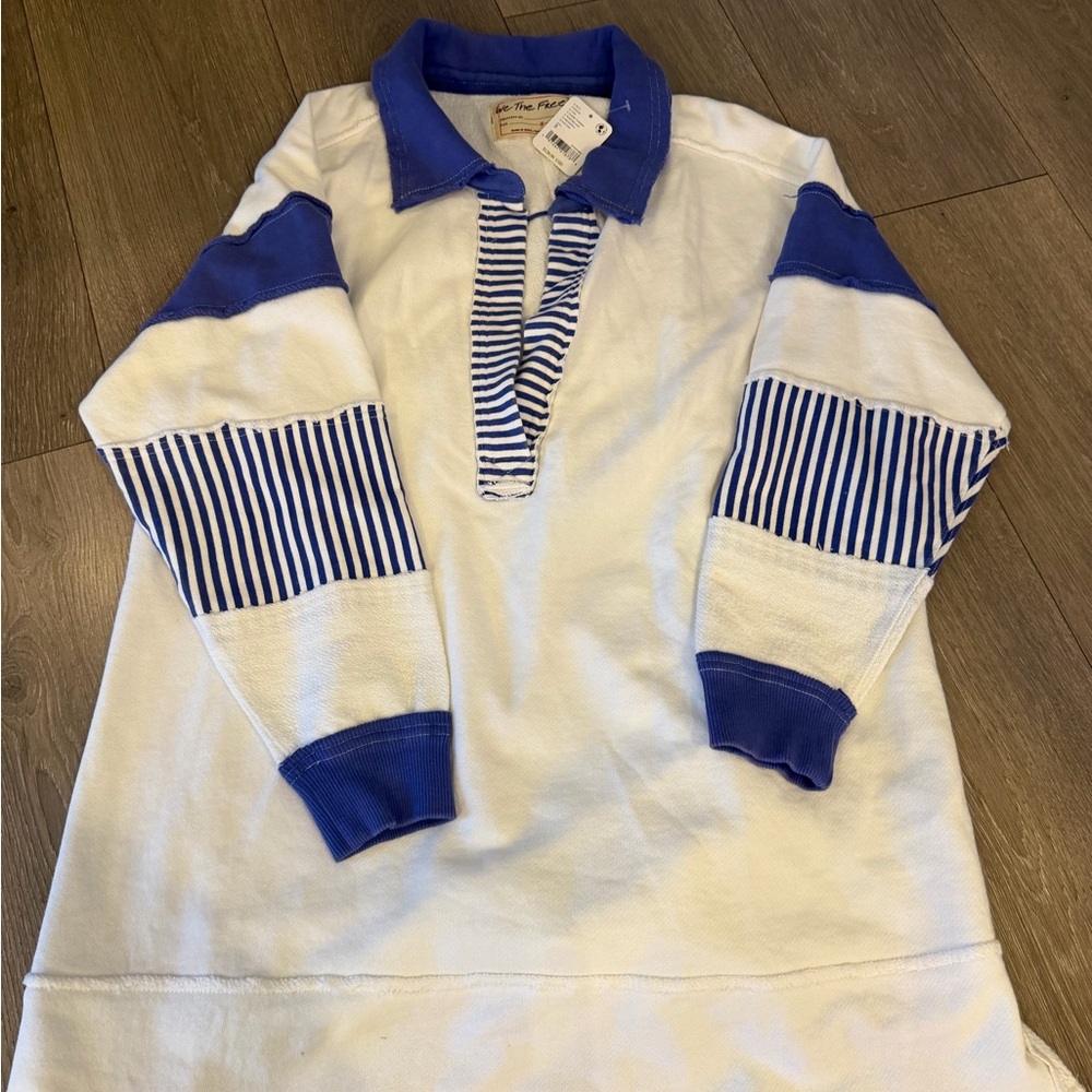 We The Free Blue Collared Shirt